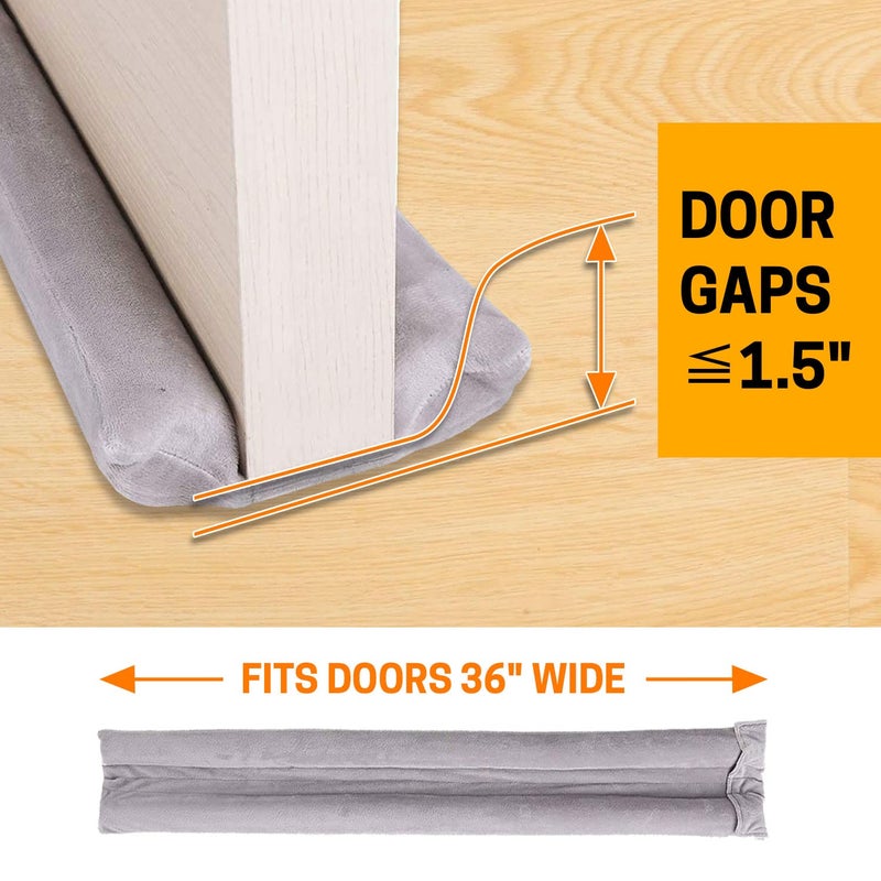 VISEMAN 36 Inch Under Door Stopper-Door Noise Blocker, Double Sided Door Stopper, Machine-Washable - Image 5